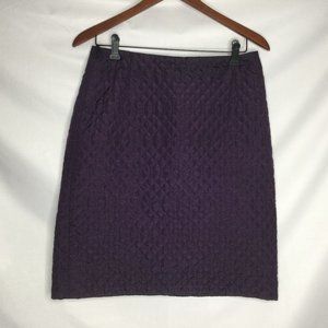 Gabriele Strehle Mini Skirt Quilted Dark Purple 10